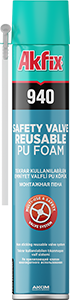 940 PU SCHAUM MIT MECHANISCHEM VENTIL (WIEDERVERWENDBAR)